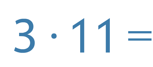 einmaleins von 11 üben