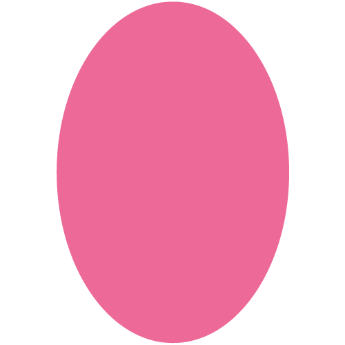 Oval, rosa. Geometrie üben mit Max Klug. Formen und Körper.